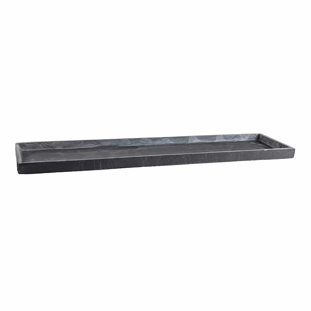 Untersetzer 80x23x3 cm Naturschiefer Schwarz TRAY 80 Anthracite