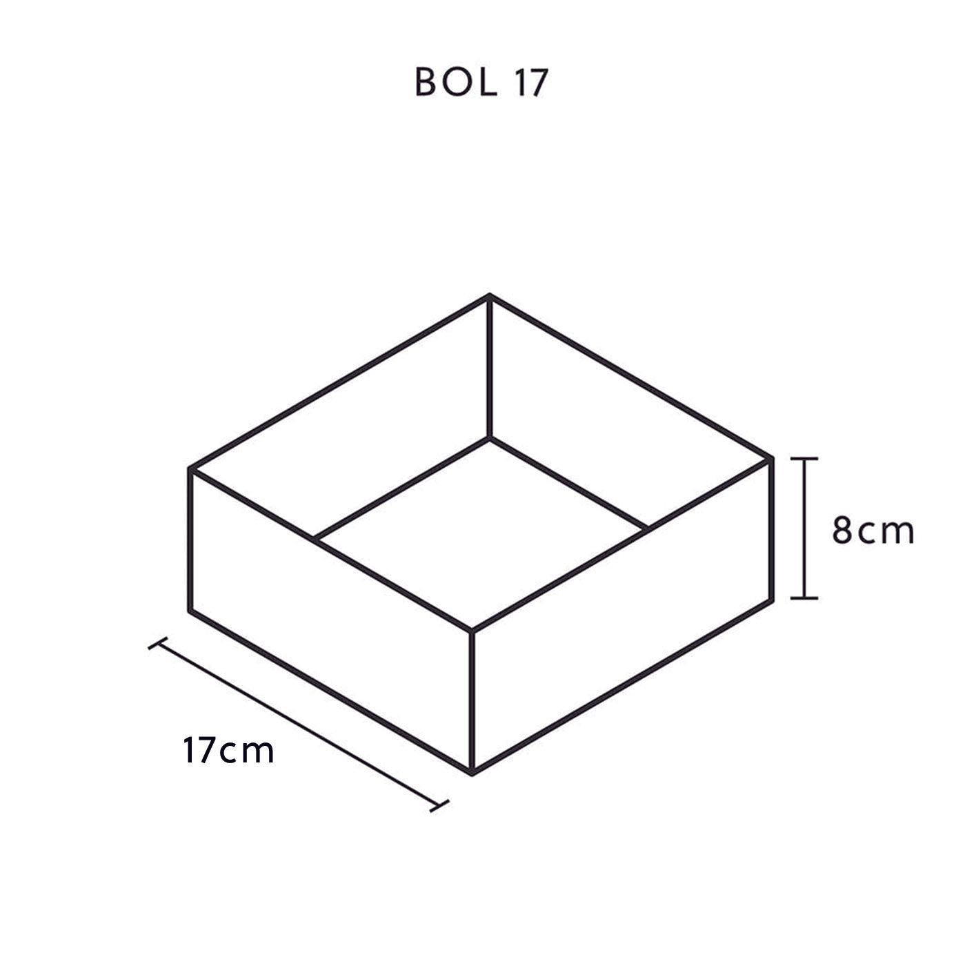 Kleine Pflanschale 17x17x9 cm Schiefer Braun BOL 17 Rusty