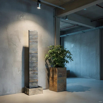 AVA XL –  Hohe Wasserwand Schiefer 2m Braun - CLIMAQUA