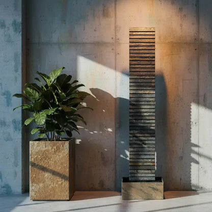 AVA XL –  Hohe Wasserwand Schiefer 2m Braun - CLIMAQUA