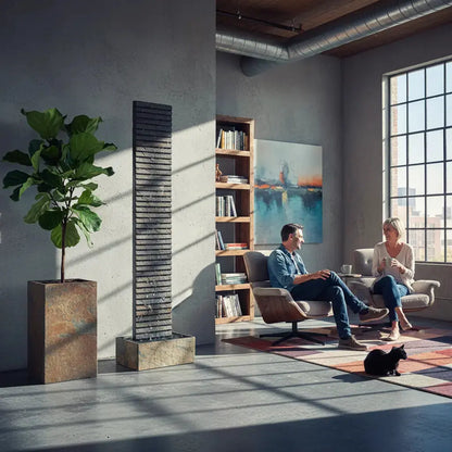 AVA XL –  Hohe Wasserwand Schiefer 2m Braun - CLIMAQUA