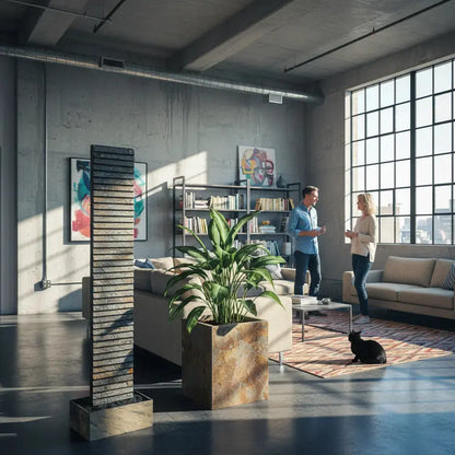 AVA XL –  Hohe Wasserwand Schiefer 2m Braun - CLIMAQUA