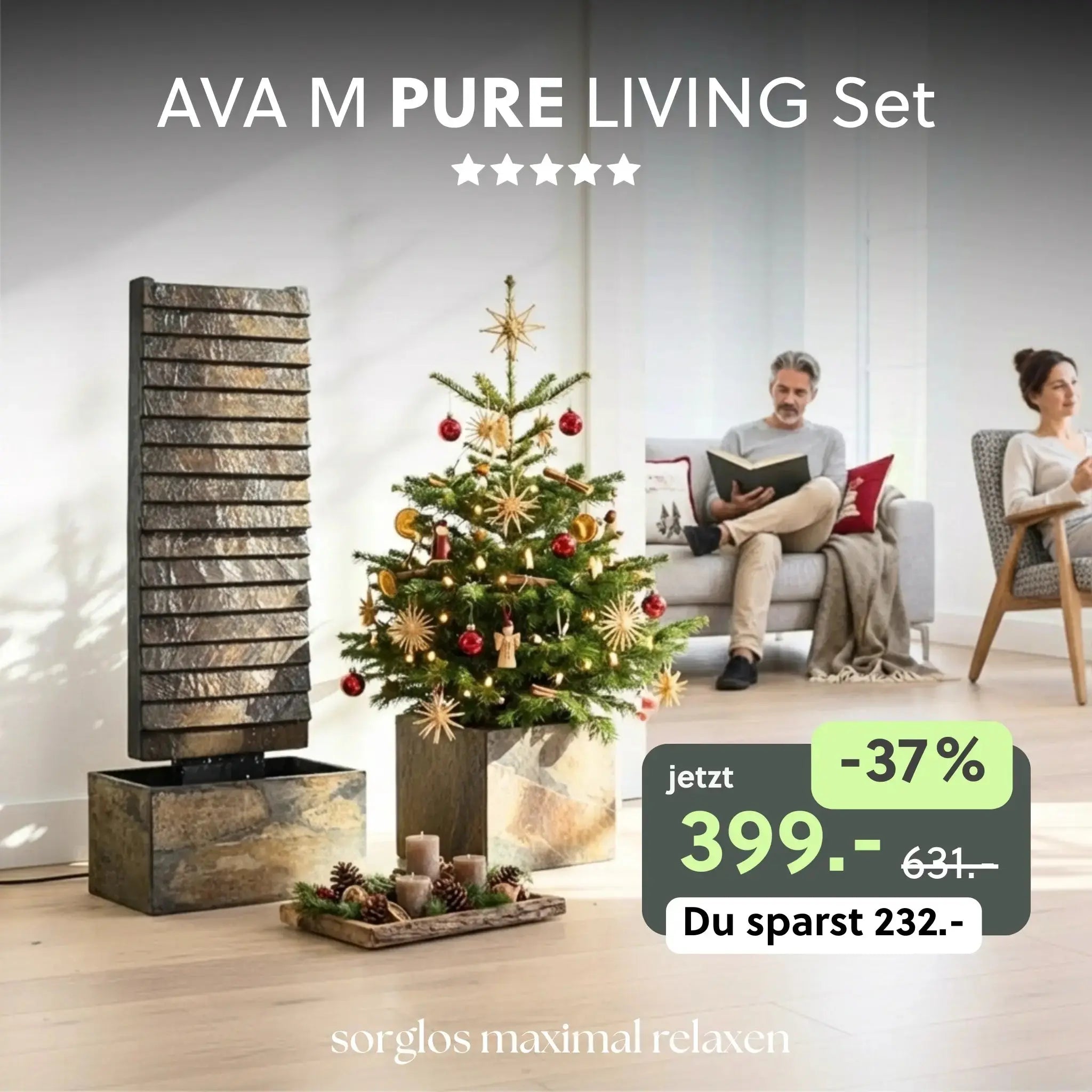 Wasserwand AVA M PURE LIVING Set - CLIMAQUA