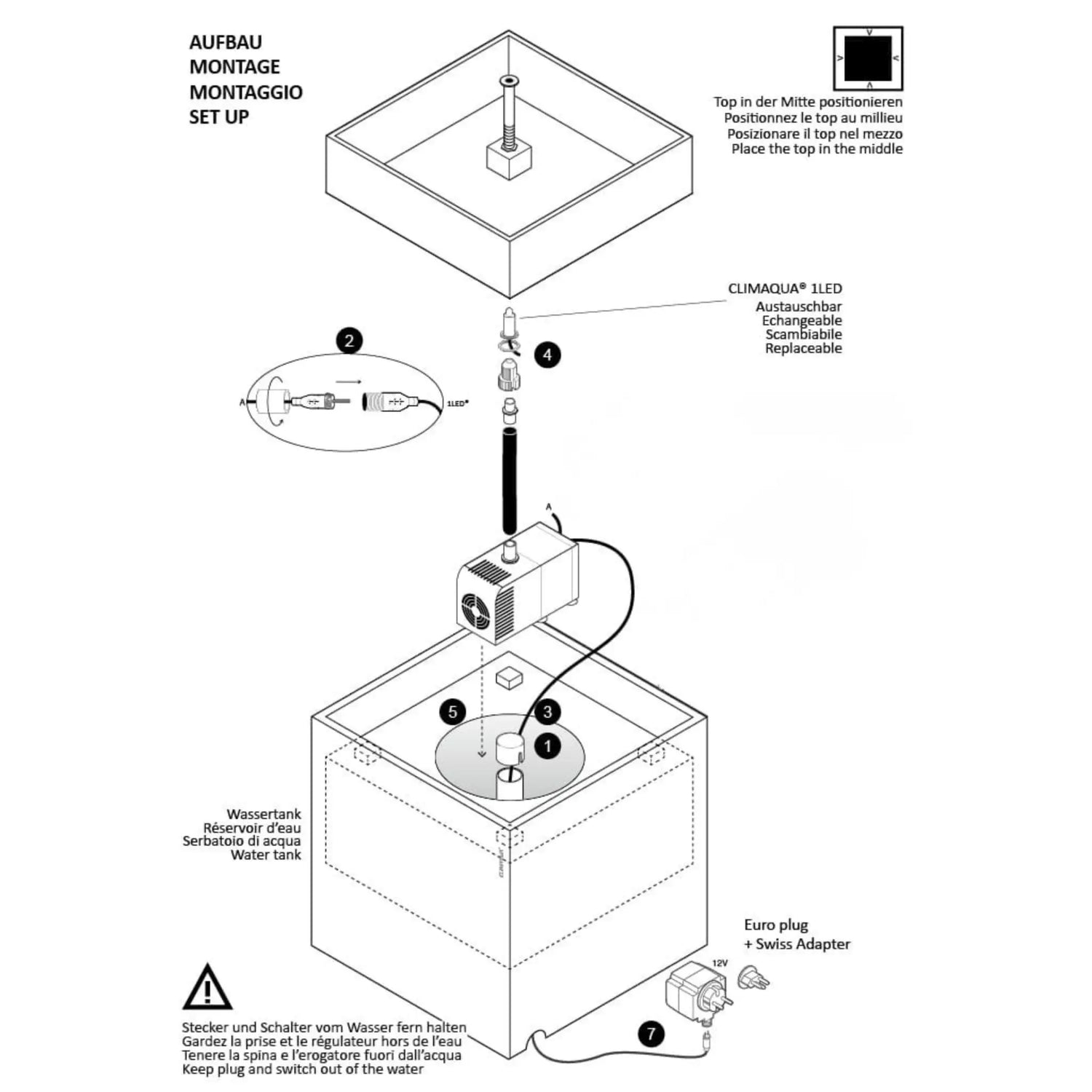 Gartenbrunnen VIDA 60 DREAM LIVING Set Rusty - CLIMAQUA