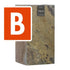 PYLO 57 Rusty B-Ware – Pflanzsäule 30x30x57 cm 27 kg Naturschiefer Braun Indoor - CLIMAQUA