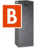 PYLO 87 Anthrazit B-Ware – Pflanzsäule 30x30x87 cm 21 kg Naturschiefer Schwarz Indoor - CLIMAQUA