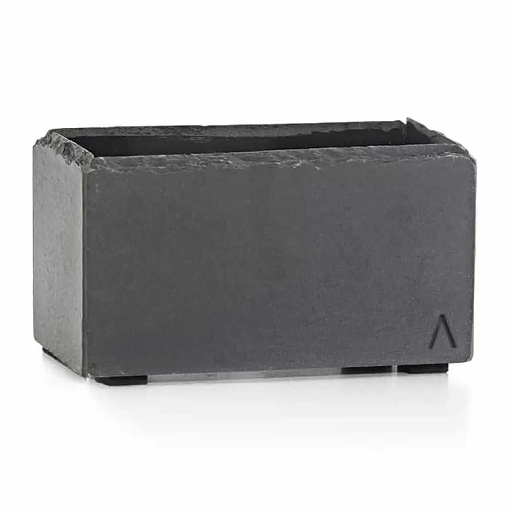 Blumenkästchen 21x11 cm Schiefer Schwarz JARDI 21 Anthracite - CLIMAQUA