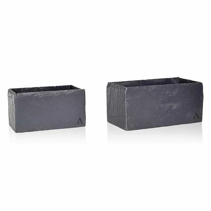 Blumenkästchen 21x11 cm Schiefer Schwarz JARDI 21 Anthracite - CLIMAQUA