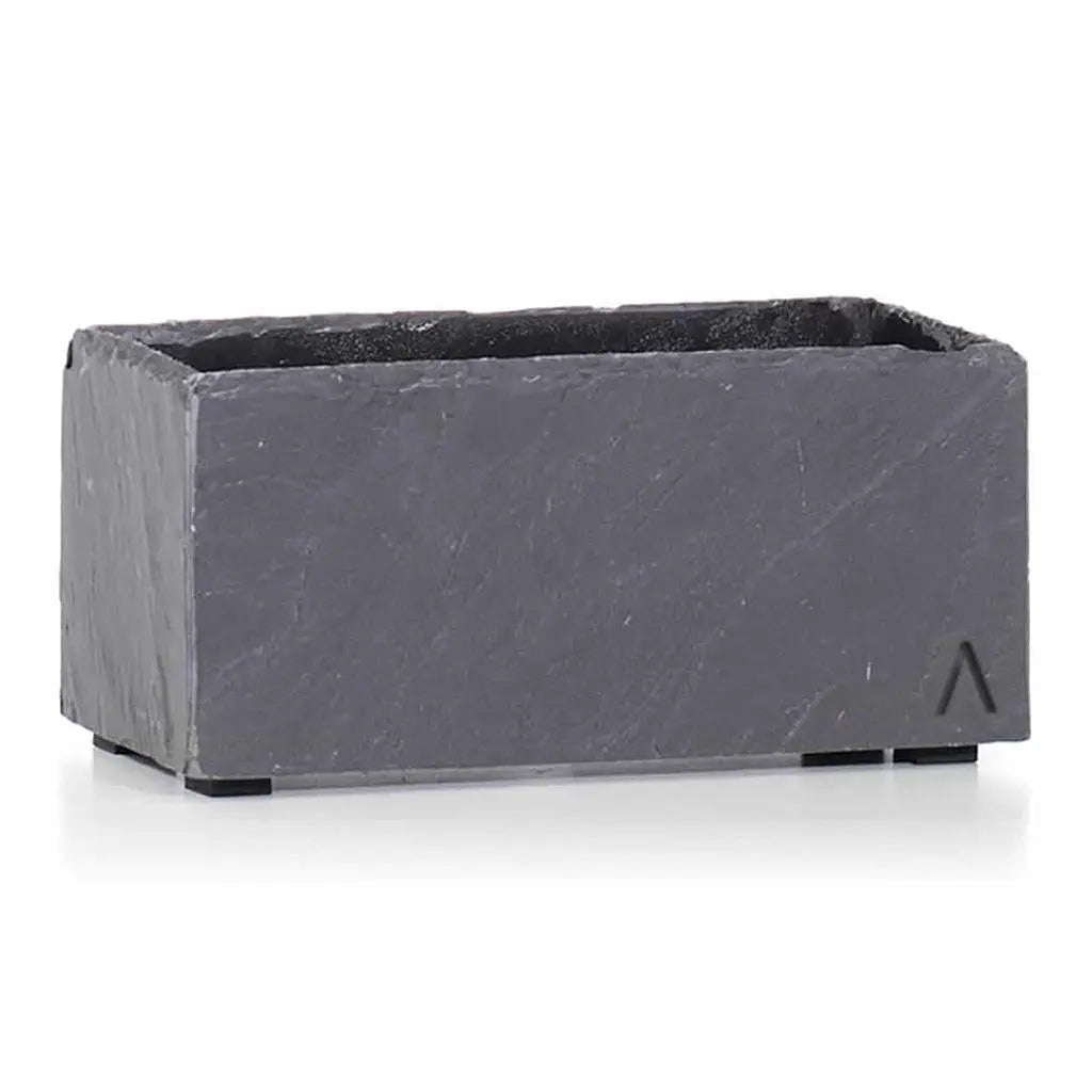 Blumenkästchen 28x13 cm Schiefer Schwarz JARDI 28 Anthracite - CLIMAQUA