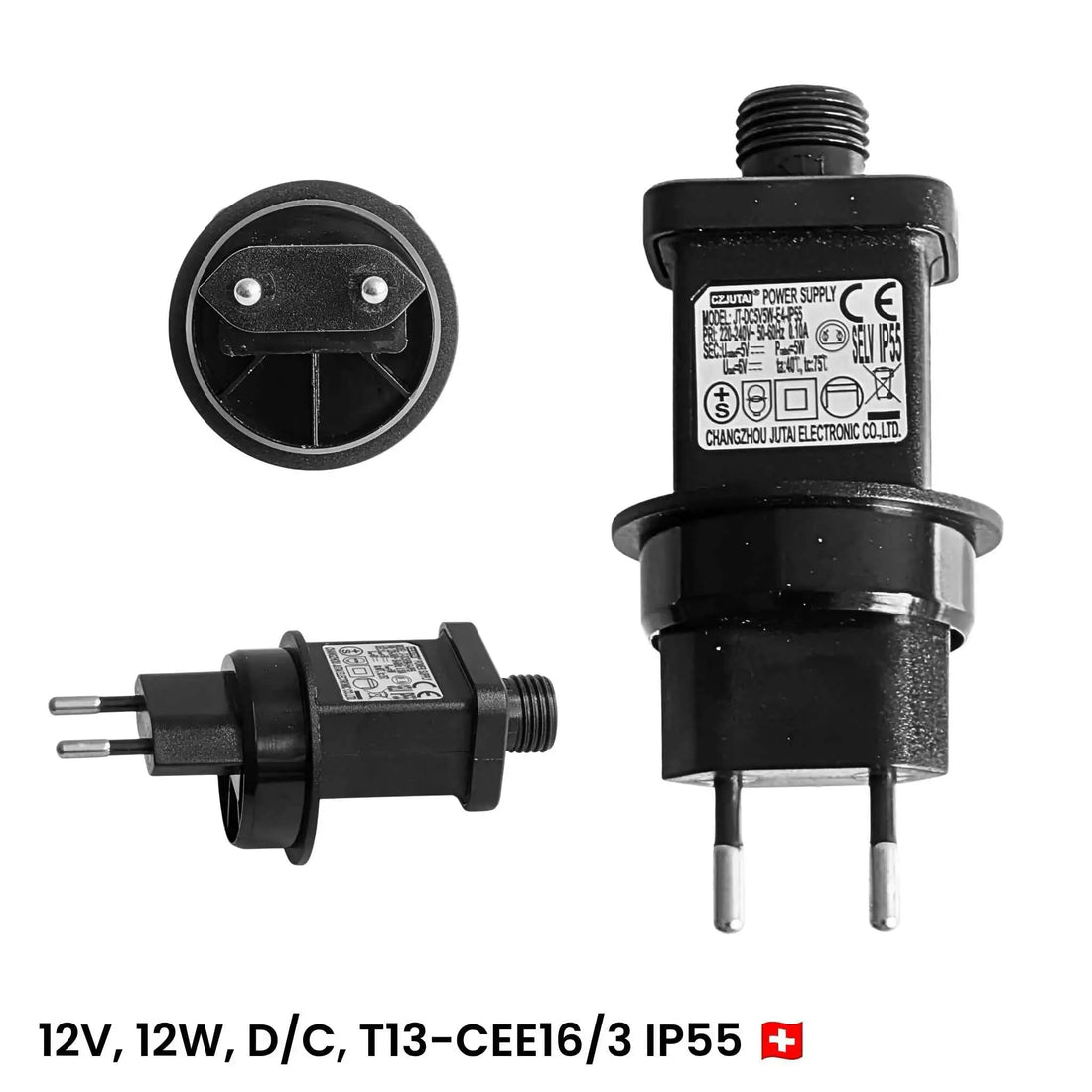 CLIMAQUA Netzstecker 12V, 12W TRAFO CH-IP55 🇨🇭 - CLIMAQUA
