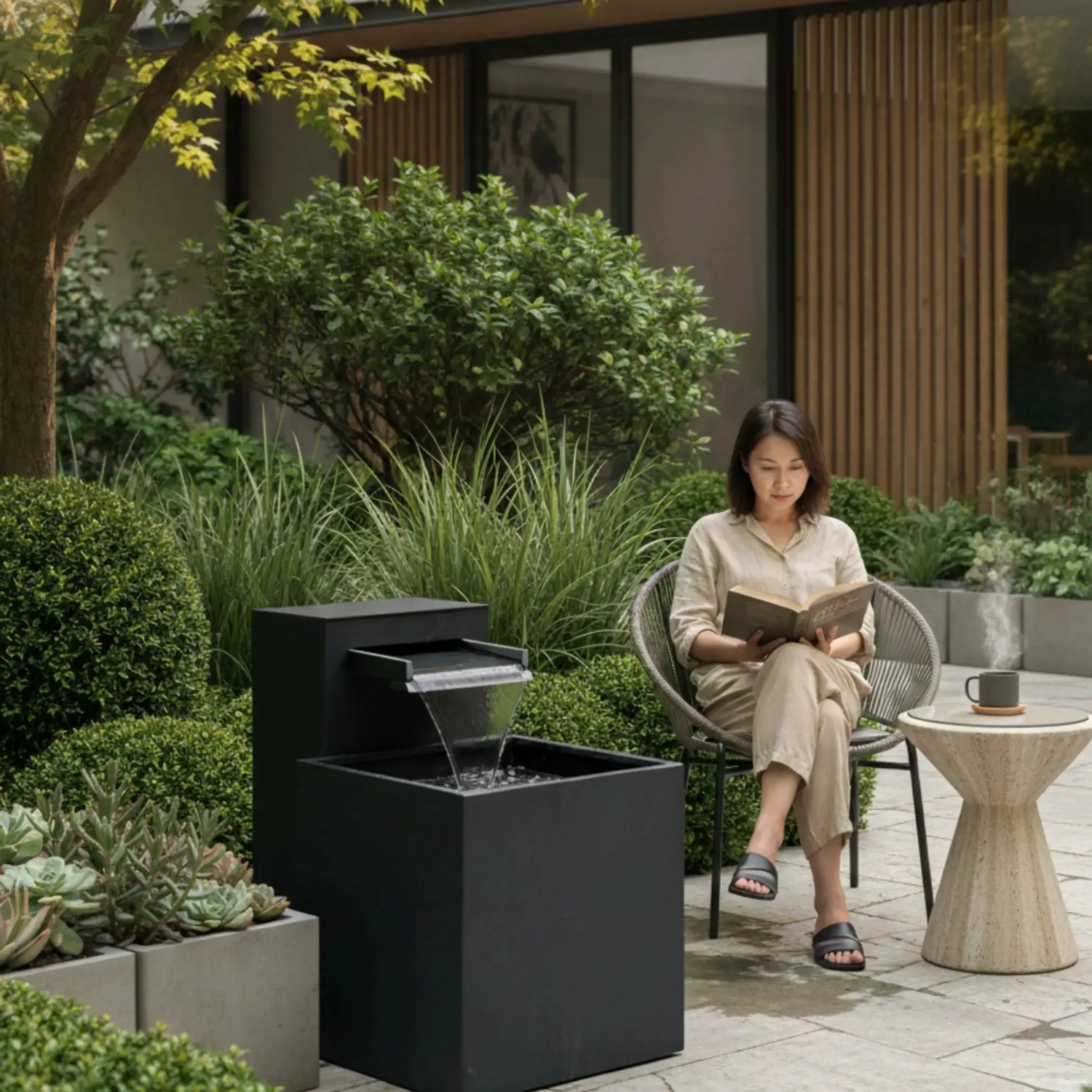 CLIMAQUA Fountains Waterwall Samui 60 Anthracite - CLIMAQUA