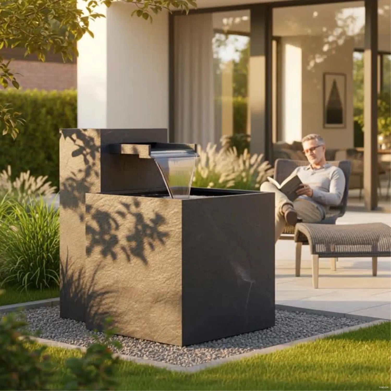 CLIMAQUA Fountains Waterwall Samui 60 Anthracite - CLIMAQUA