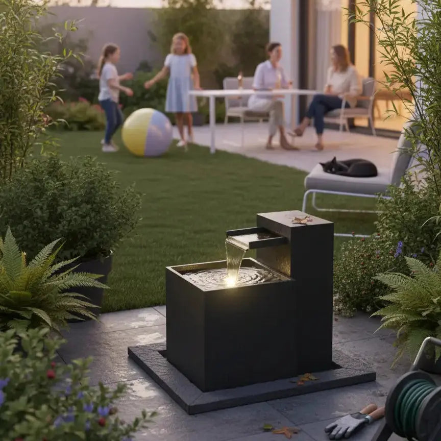 SAMUI 60 Gartenbrunnen – Natürlichkeit und Design für deine Outdooroase - CLIMAQUA
