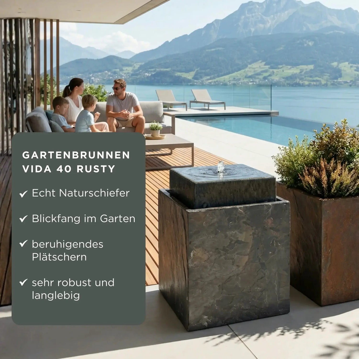 VIDA 40 PREMIUM LIVING Set Rusty - CLIMAQUA