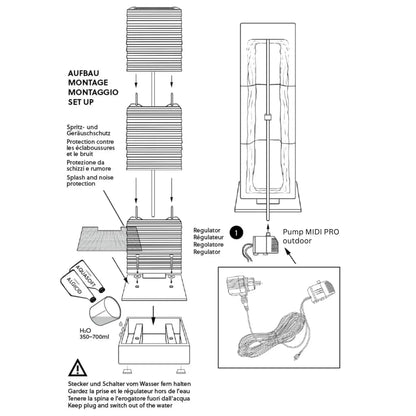 Wasserwand AVA L PREMIUM LIVING Set - CLIMAQUA