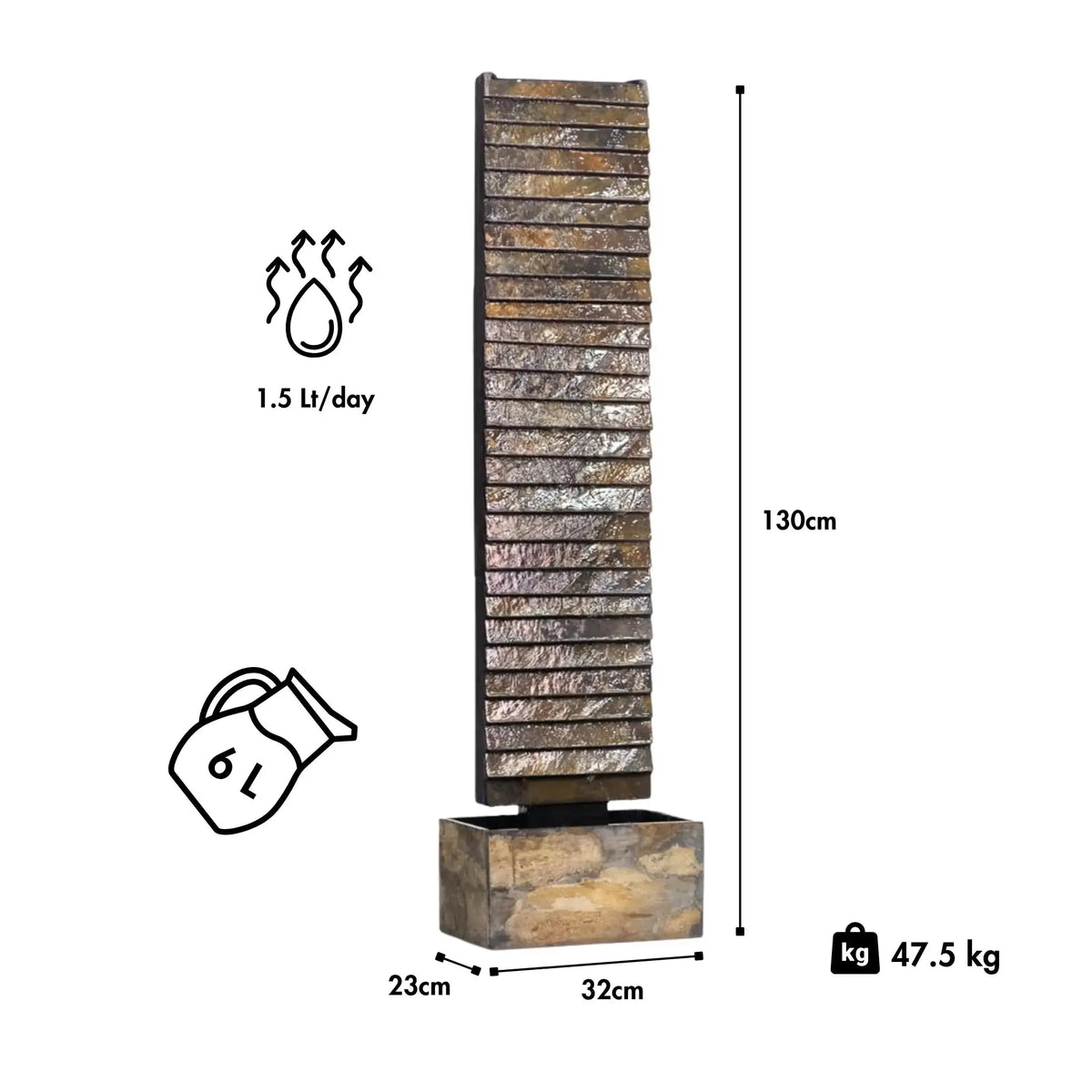 Wasserwand AVA L PREMIUM LIVING Set - CLIMAQUA