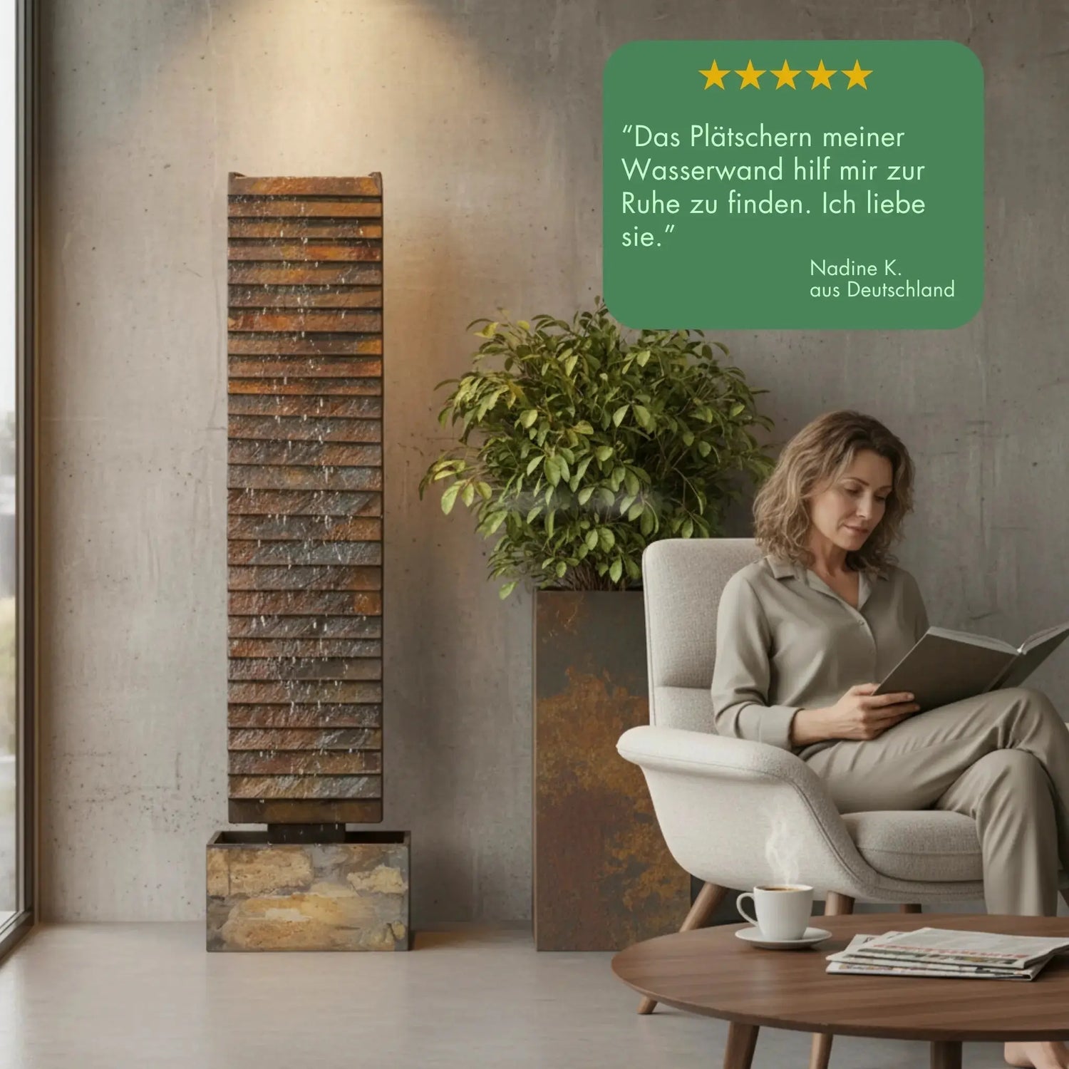 Wasserwand AVA L PREMIUM LIVING Set - CLIMAQUA