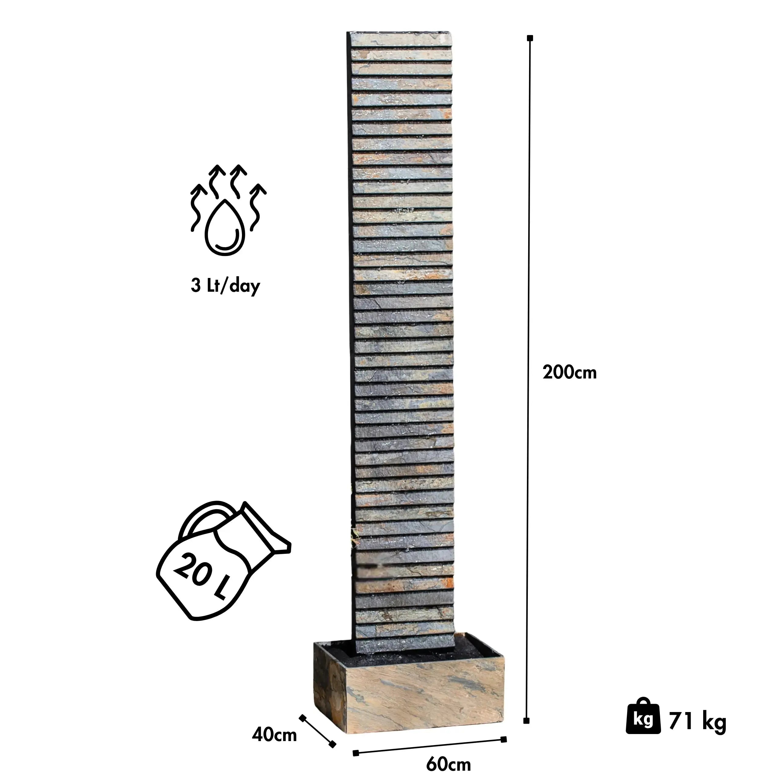 Wasserwand AVA XL DREAM LIVING Set - CLIMAQUA