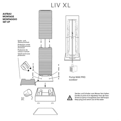 Wasserwand Set LIV XL DREAM LIVING - CLIMAQUA