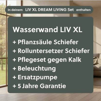 Wasserwand Set LIV XL DREAM LIVING - CLIMAQUA