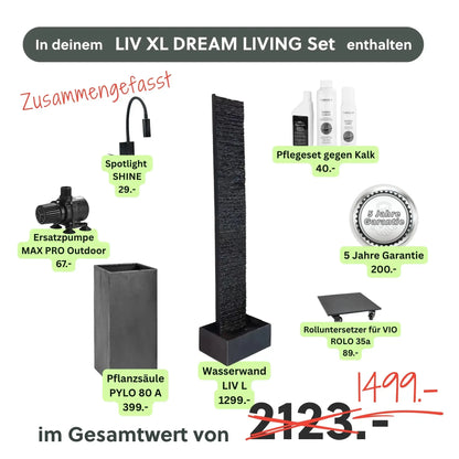 Wasserwand Set LIV XL DREAM LIVING - CLIMAQUA