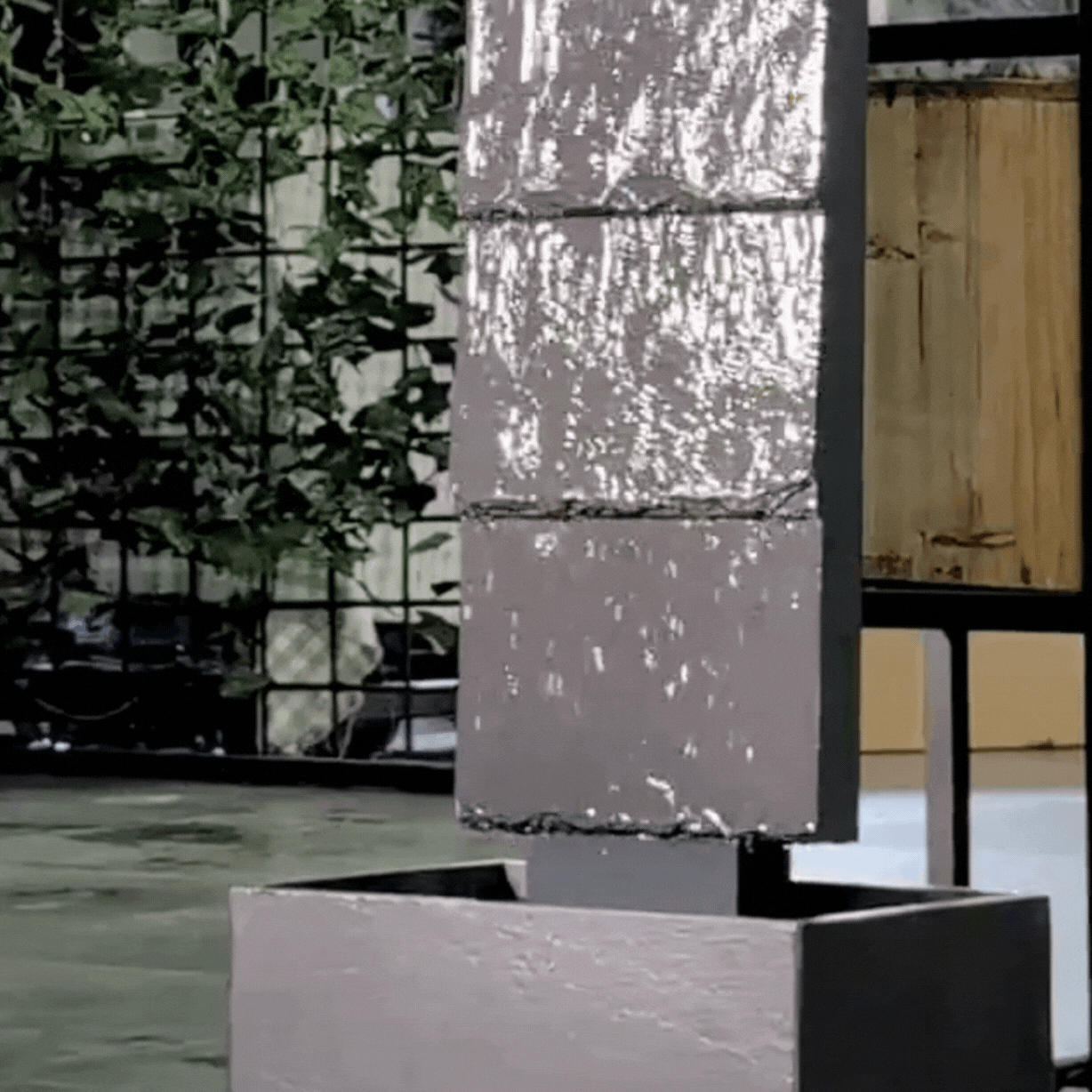 CLIMAQUA Fountains Waterwall VIO L Anthracite - CLIMAQUA