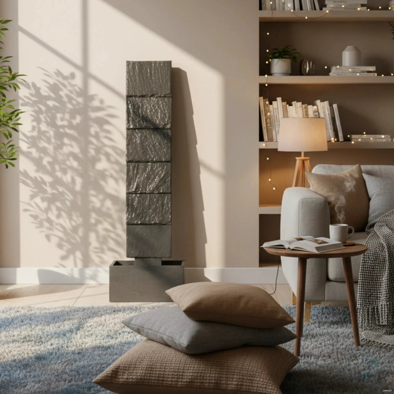 CLIMAQUA Fountains Waterwall VIO L Anthracite - CLIMAQUA