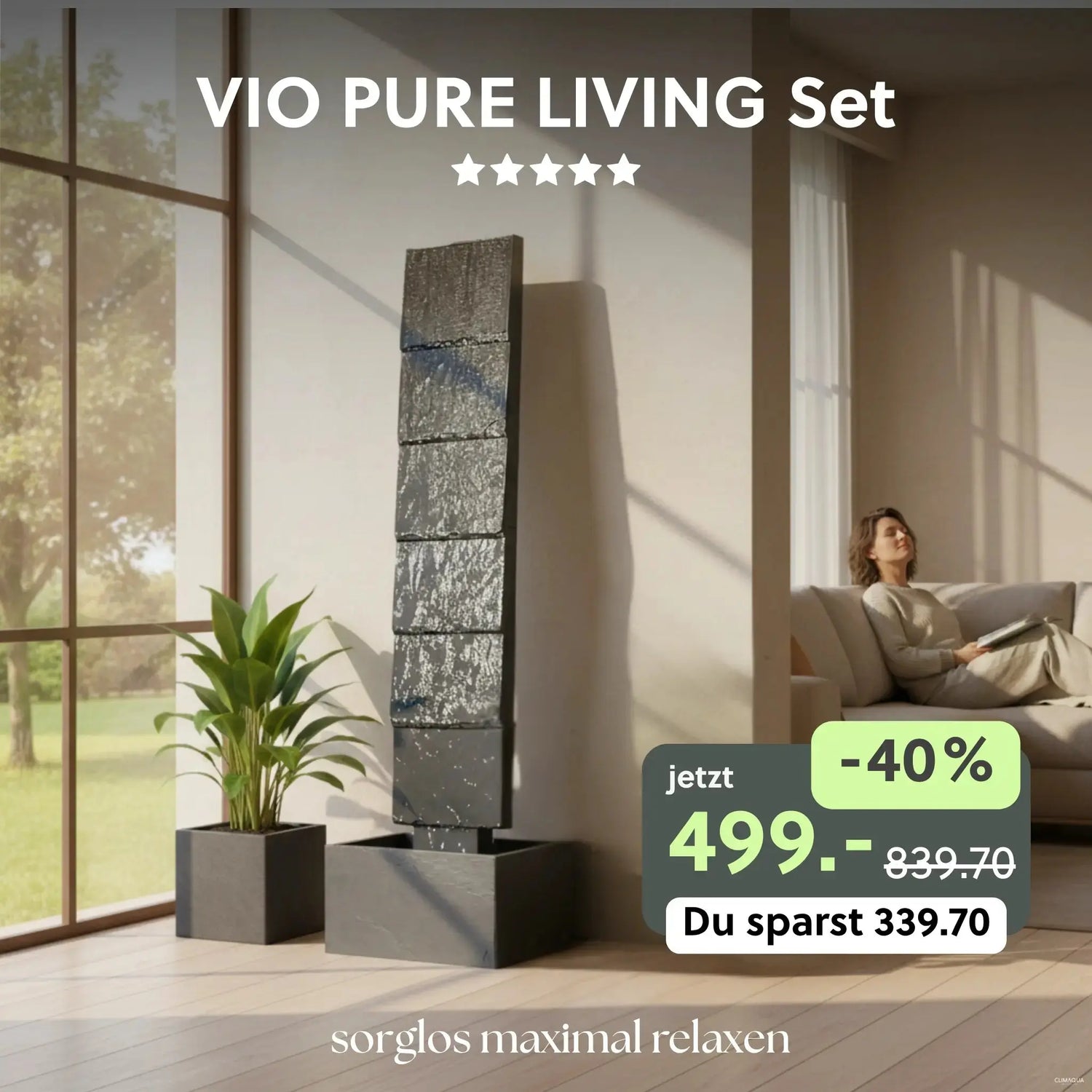Brunnen Set VIO PURE LIVING - CLIMAQUA