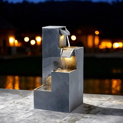 Gartenbrunnen KUBO PREMIUM LIVING Set - CLIMAQUA