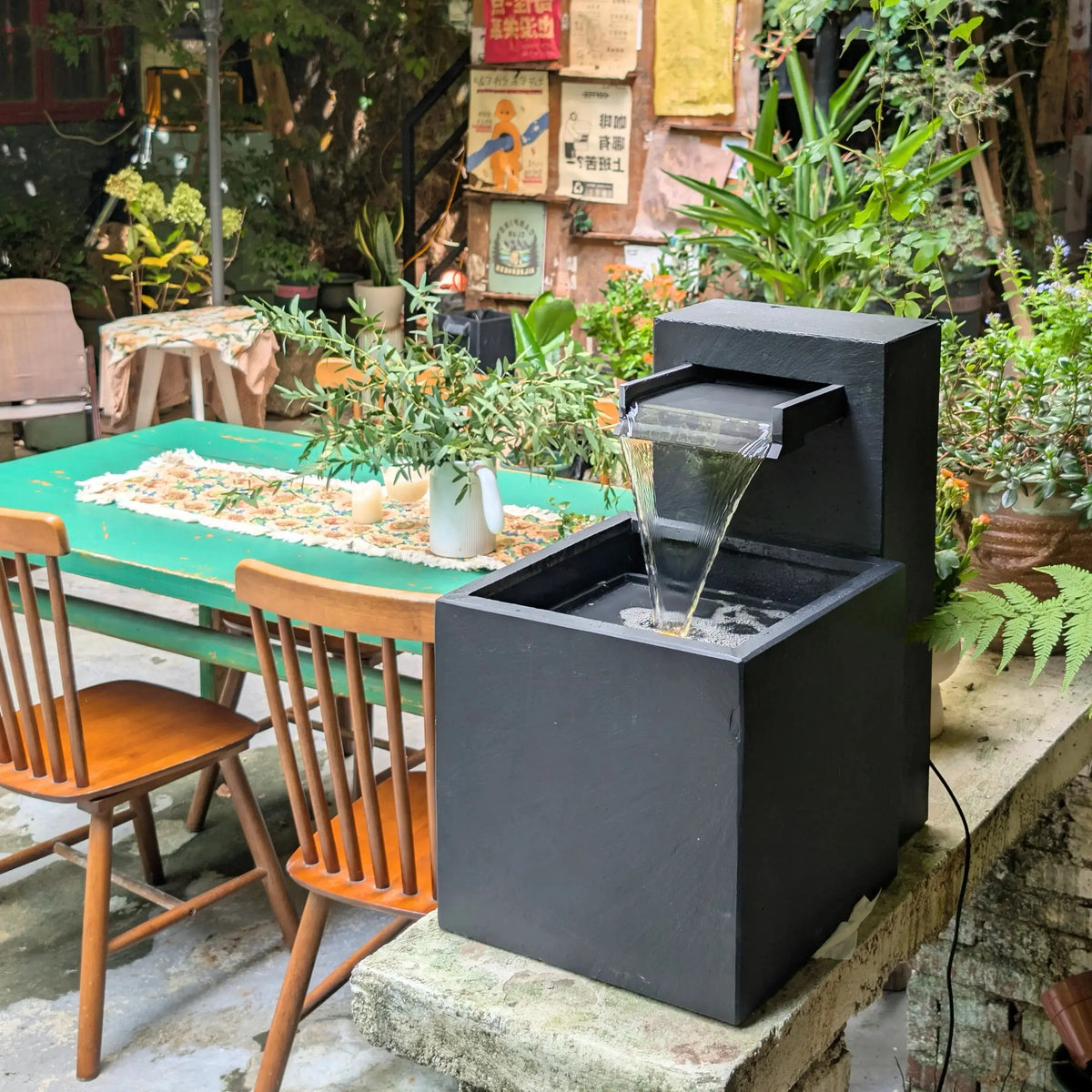 CLIMAQUA Fountains Waterwall Samui 40 Anthracite - CLIMAQUA