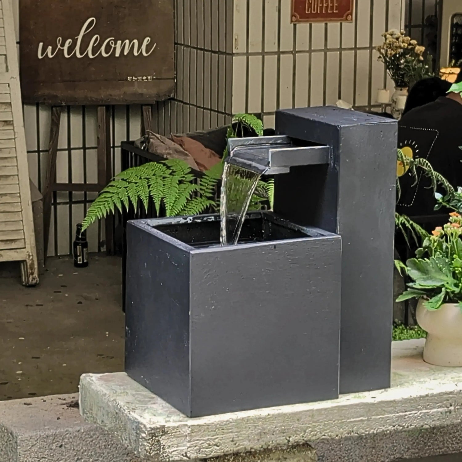 CLIMAQUA Fountains Waterwall Samui 40 Anthracite - CLIMAQUA