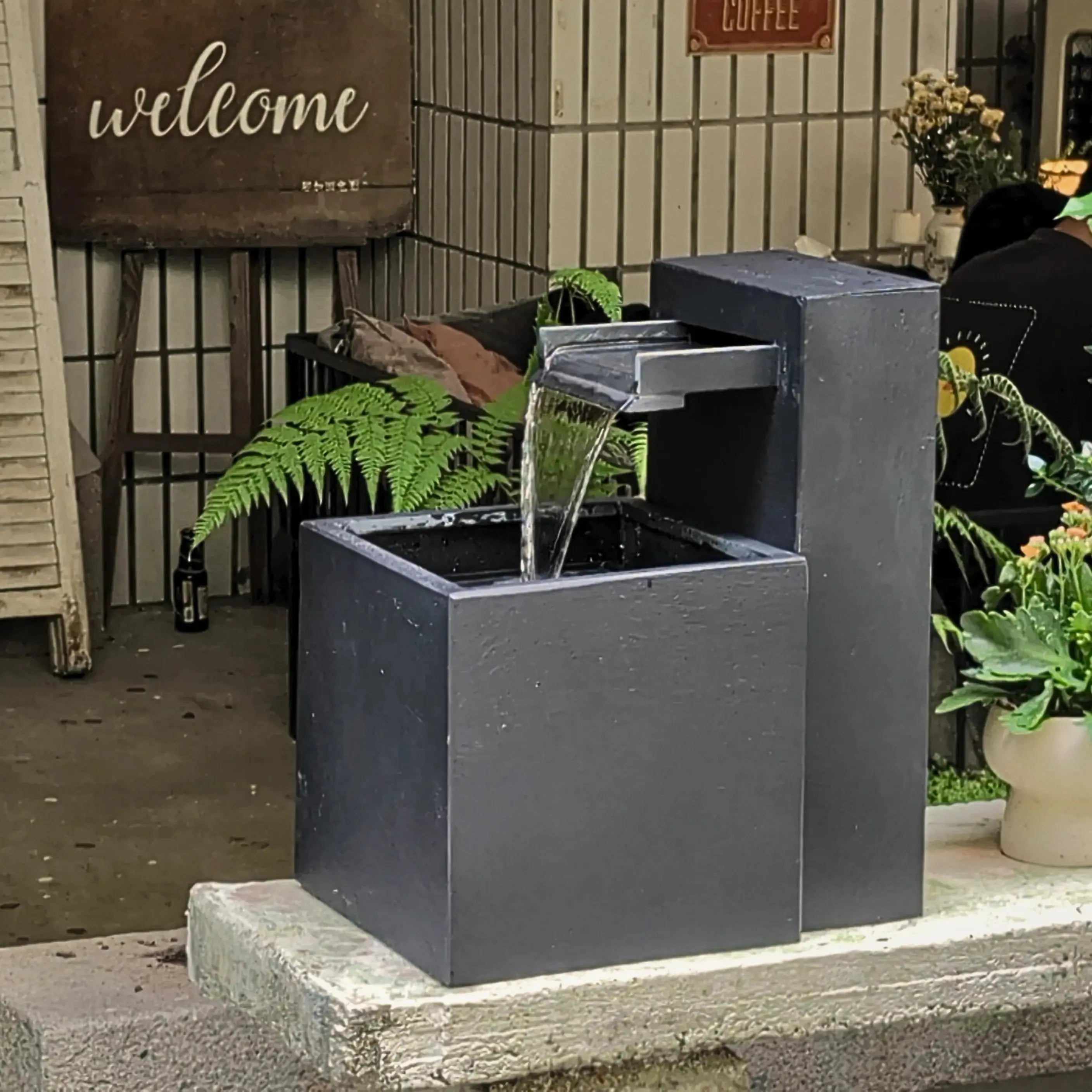CLIMAQUA Fountains Waterwall Samui 40 Anthracite - CLIMAQUA