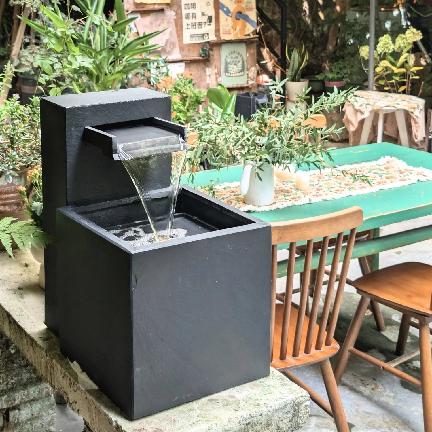 CLIMAQUA Fountains Waterwall Samui 40 Anthracite - CLIMAQUA