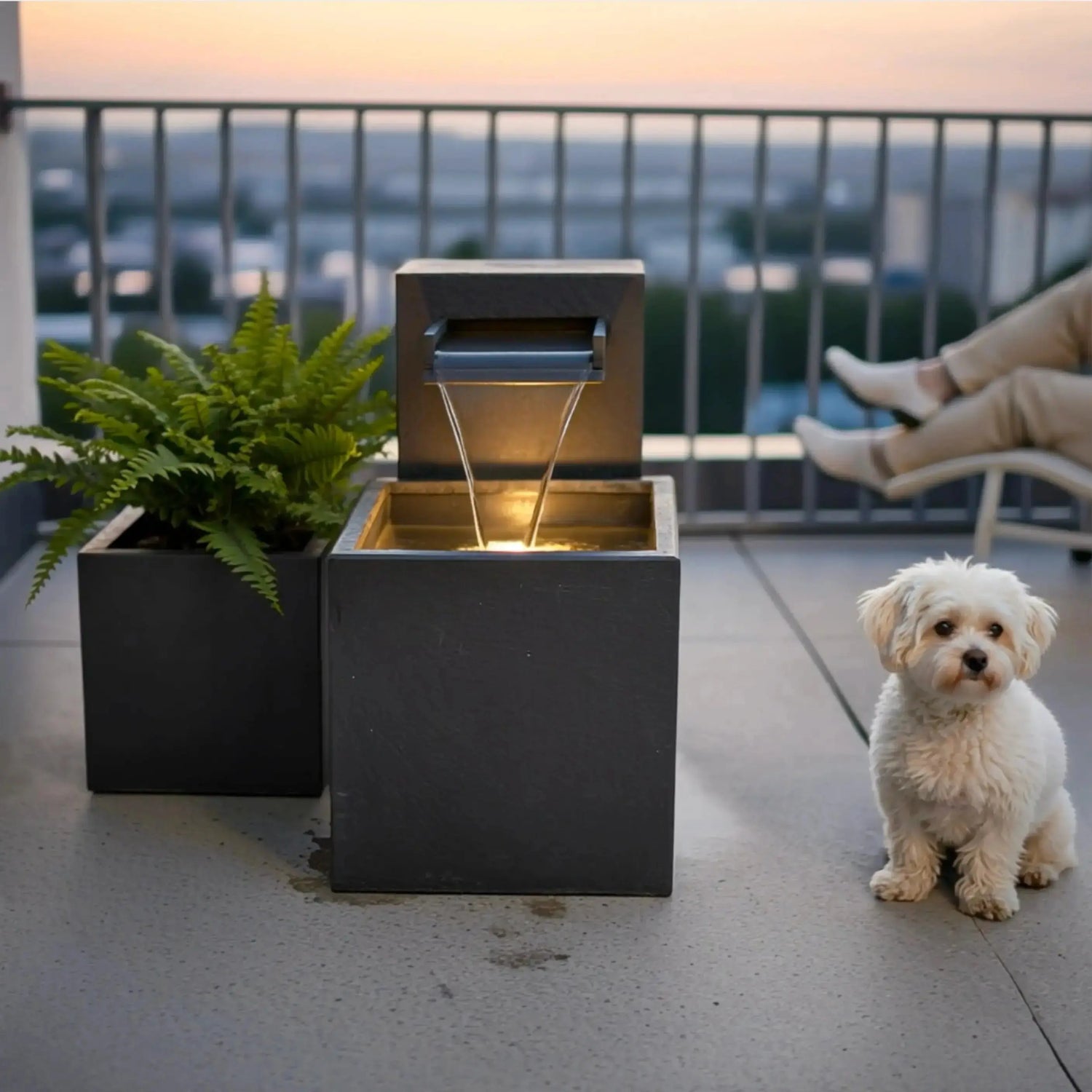 Gartenbrunnen SAMUI 40 PURE LIVING SET - CLIMAQUA