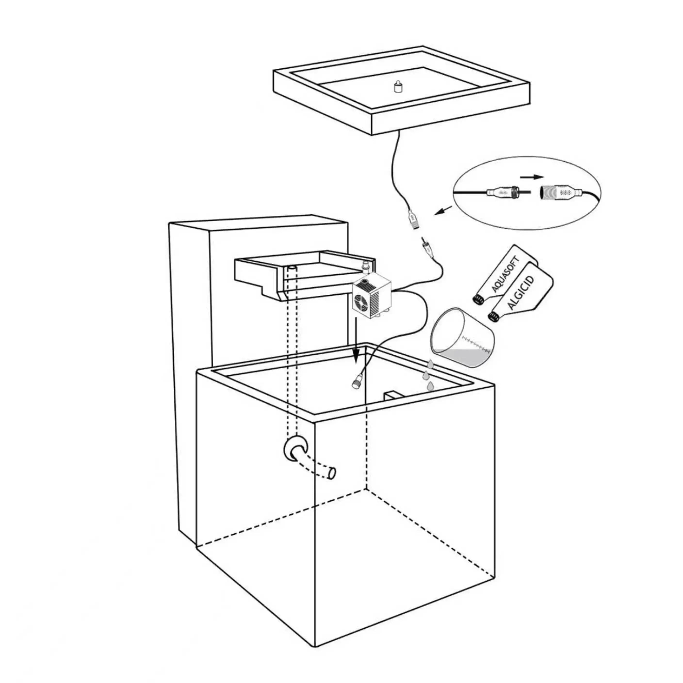 Gartenbrunnen SAMUI 40 PURE LIVING SET - CLIMAQUA