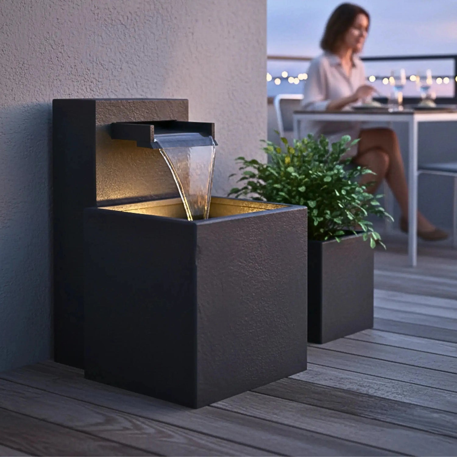 Gartenbrunnen SAMUI 40 PURE LIVING SET - CLIMAQUA