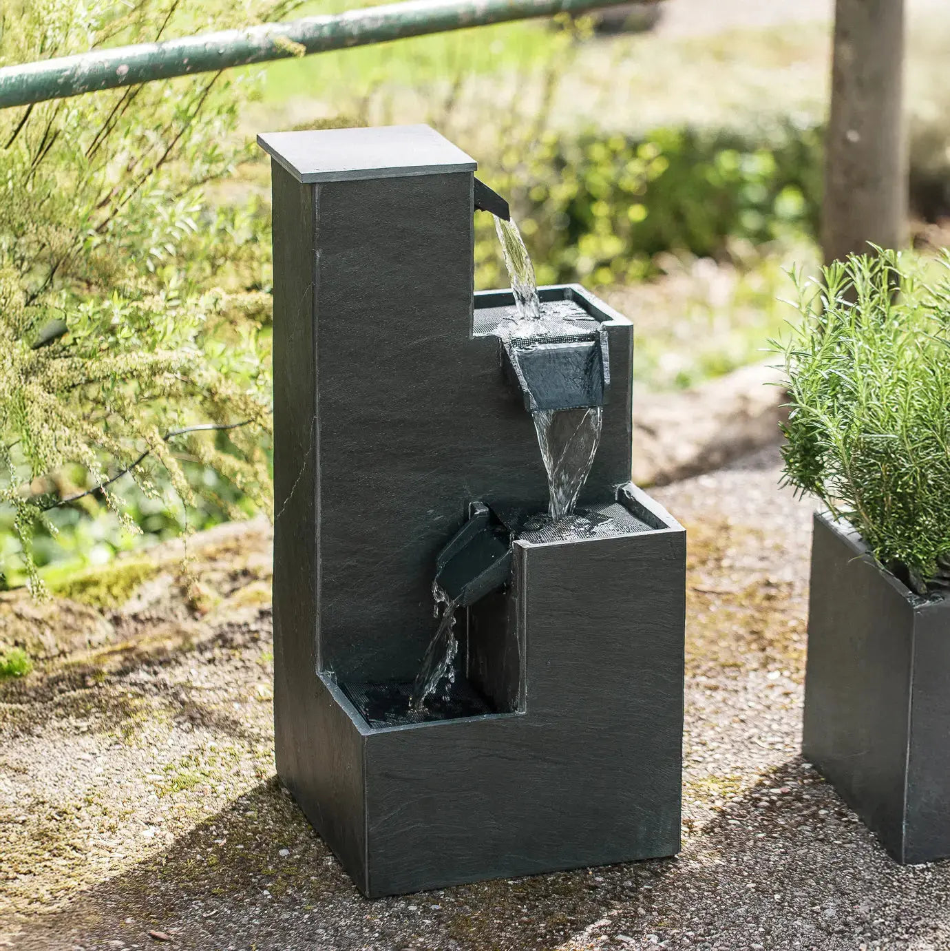 Gartenbrunnen KUBO PREMIUM LIVING Set - CLIMAQUA