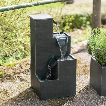 Gartenbrunnen KUBO PREMIUM LIVING Set - CLIMAQUA