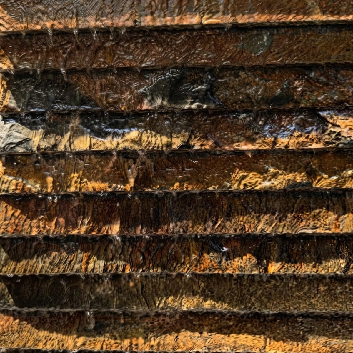 AVA GRANDE – Premium slate water wall, Rusty, indoor/outdoor, 80×38×180 cm