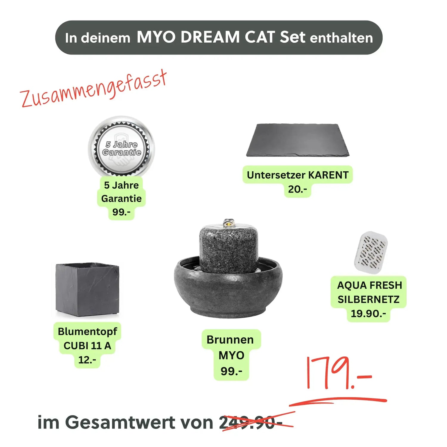 Katzenbrunnen MYO DREAM CAT SET - CLIMAQUA
