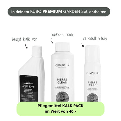 Gartenbrunnen KUBO PREMIUM LIVING Set - CLIMAQUA