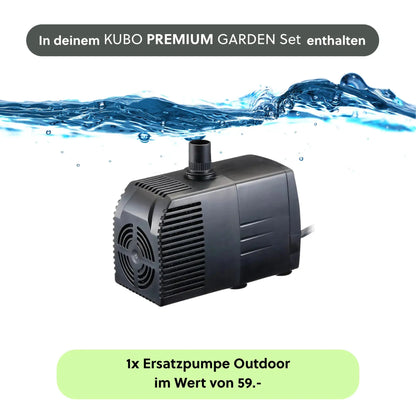 Gartenbrunnen KUBO PREMIUM LIVING Set - CLIMAQUA