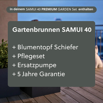 Gartenbrunnen SAMUI 40 PREMIUM GARDEN SET - CLIMAQUA