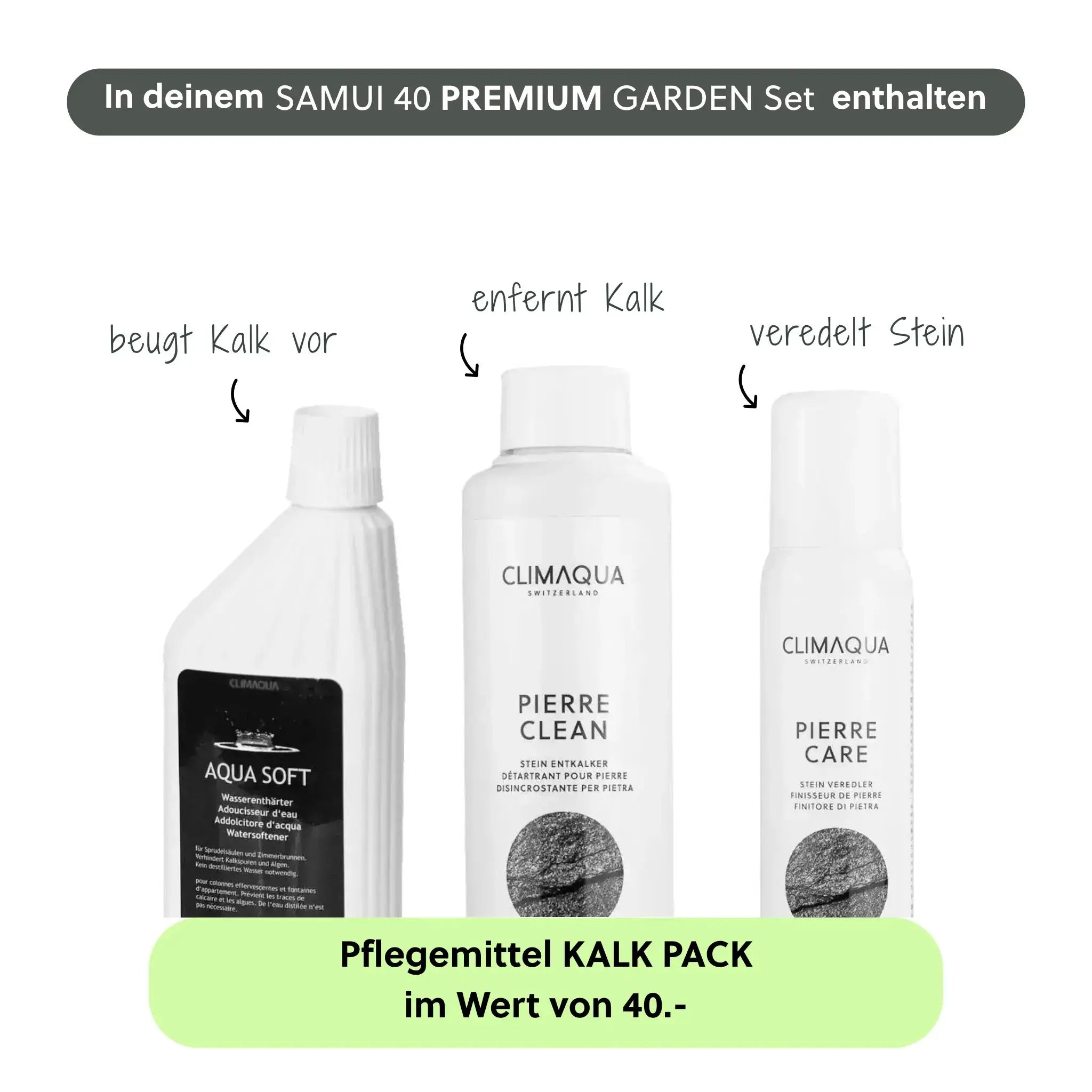 Gartenbrunnen SAMUI 40 PREMIUM GARDEN SET - CLIMAQUA