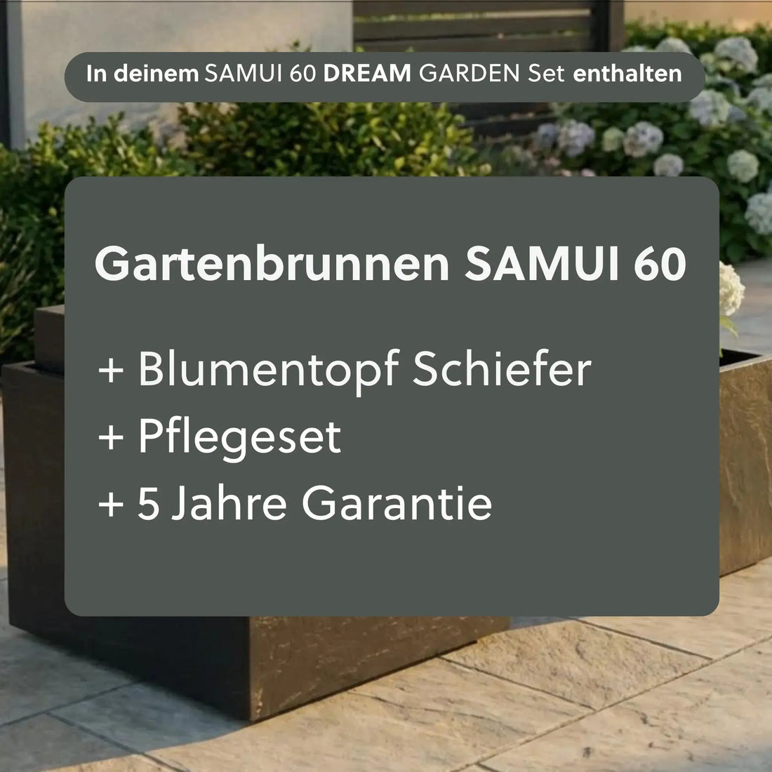 Gartenbrunnen SAMUI 60 DREAM GARDEN Set - CLIMAQUA