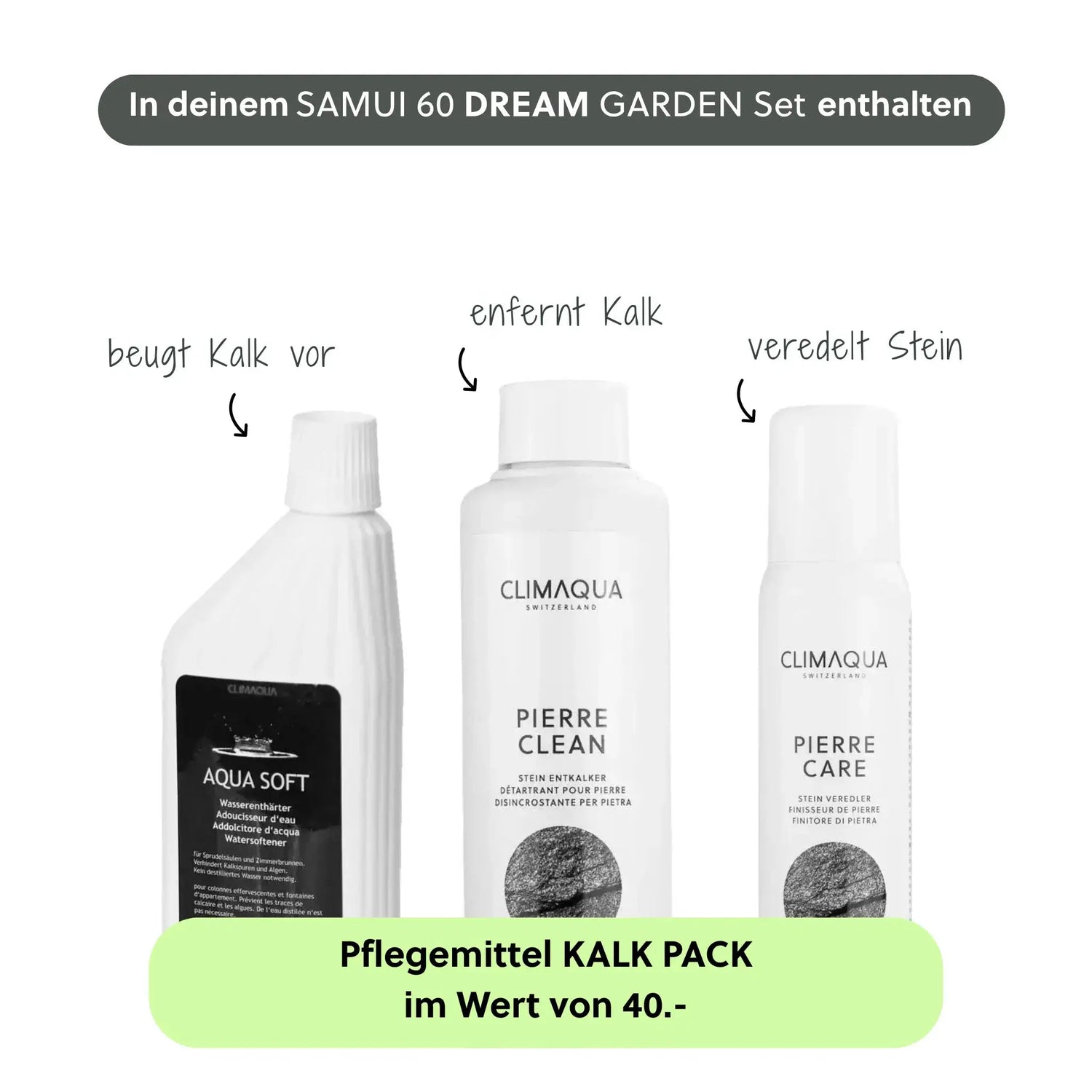 Gartenbrunnen SAMUI 60 DREAM GARDEN Set - CLIMAQUA