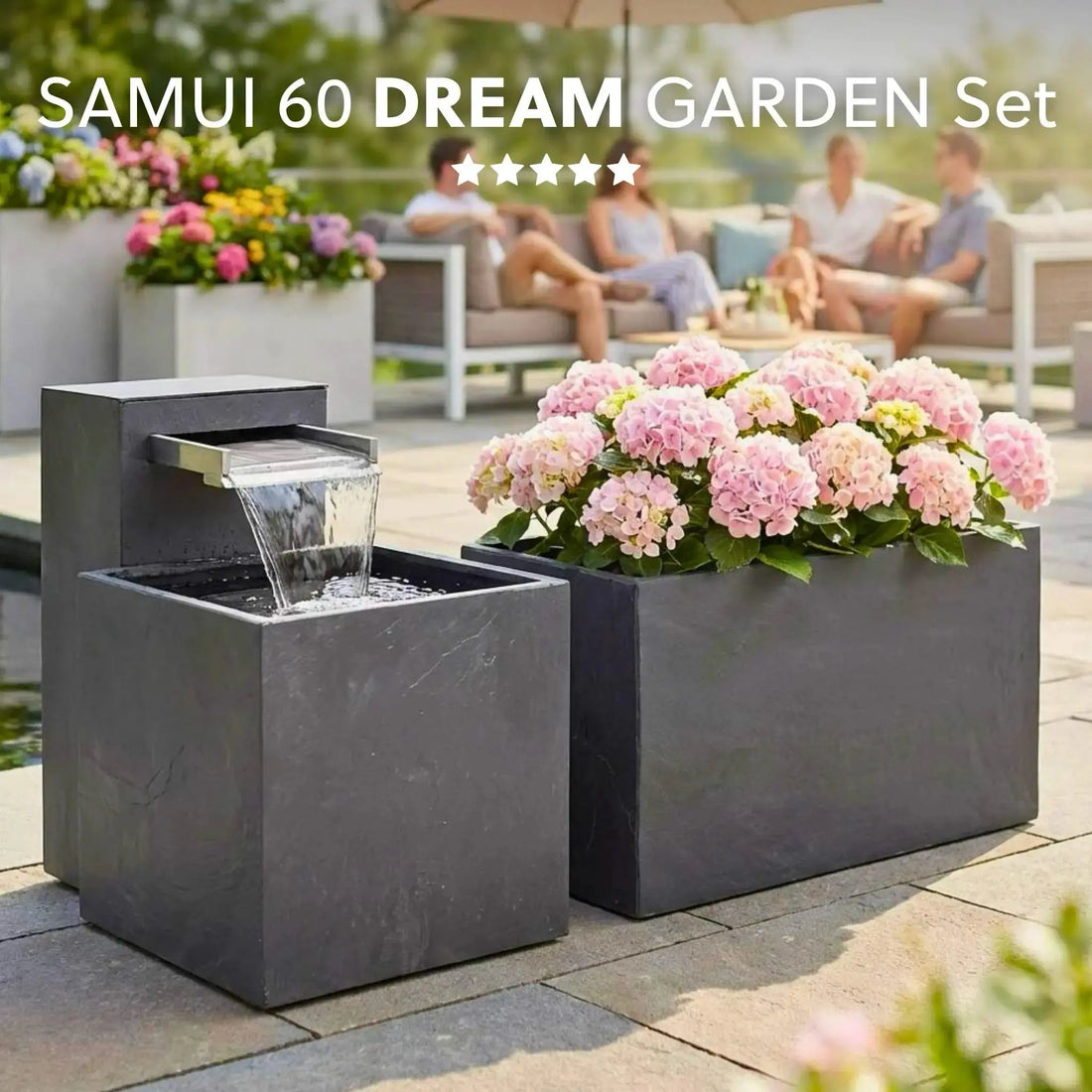 Gartenbrunnen SAMUI 60 DREAM GARDEN Set - CLIMAQUA