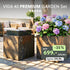 Gartenbrunnen VIDA 40 PREMIUM GARDEN Set Rusty - CLIMAQUA