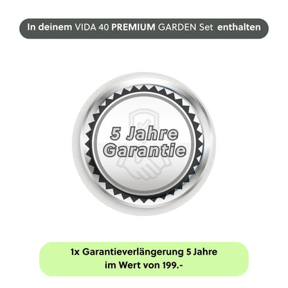 Gartenbrunnen VIDA 40 PREMIUM LIVING Set Anthrazit - CLIMAQUA