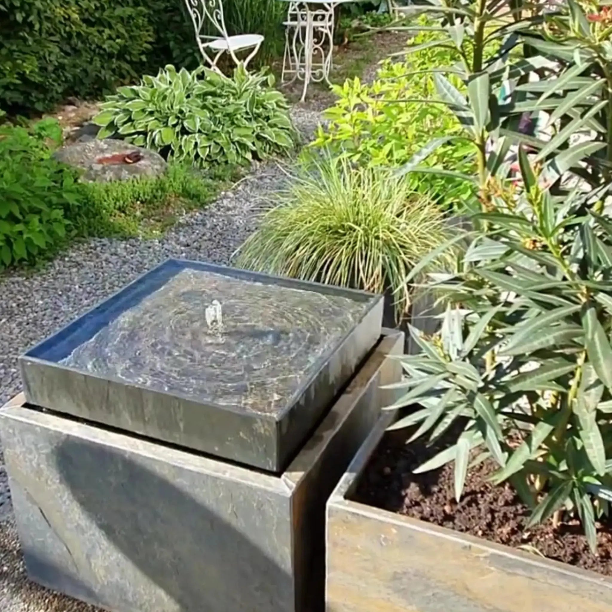 Gartenbrunnen VIDA 60 DREAM GARDEN Set Rusty - CLIMAQUA
